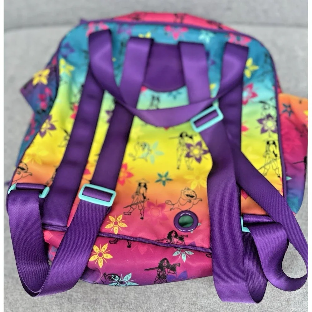 Disney Raya and the Last Dragon Duffle Bag Travel Overnight Kids Purple Rainbow